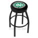 Holland Bar Stool NCAA 30" Swivel Bar Stool Upholstered/Metal in Blue/Black | Wayfair L8B2B30NorDak