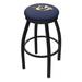 Holland Bar Stool NHL 30" Swivel Bar Stool w/ Cushion Plastic/Acrylic/Metal in Blue/Black | Wayfair L8B2B30NshPre