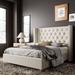 Latitude Run® Lunardi Tufted Platform Bed Upholstered/Velvet in Brown | 51 H x 69.1 W x 81.8 D in | Wayfair 9214CB94345347078A256193BB082CA9