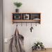 Gracie Oaks 5 - Hook Wall Mounted Coat Rack Wood/Metal in Brown | 9.25 H x 23.5 W x 5.5 D in | Wayfair 0A9F83374DF74A518F9F331B8205CEA0