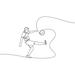 Winston Porter Khalief Soccer Player Kicking A Ball On Canvas by Tetiana Garkusha Drawing Print Canvas in Black/Gray/White | Wayfair