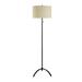 Latitude Run® 62" Floor Lamp Metal in Black/Brown/White | 62 H x 16 W x 16 D in | Wayfair 29029CE255FB4EFC8C0288C21612D761