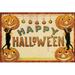 The Holiday Aisle® Harbans Halloween Nostalgia Happy Halloween V2 On Canvas by Katie Pertiet Print Canvas in Orange | 8 H x 12 W x 1.25 D in | Wayfair