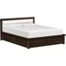 Copeland Furniture Moduluxe Platform Bed Upholstered/Genuine Leather in White/Black | King | Wayfair 1-MPD-31-53-STOR-3316