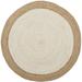 Green Round 5' x 5' Indoor Area Rug - Tianna Hand-Woven Ivory/Natural Area Rug Jute & Sisal Laurel Foundry Modern Farmhouse® | Wayfair