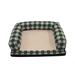 Hidden Valley Products Baxter Couch Bolster Dog Bed Metal in Green/Blue | Large (40" L x 30" W) | Wayfair BK/PAW/L