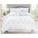 Safdie & Co. Inc. Chateau 7 Piece Comforter Set Polyester/Polyfill/Microfiber in White | Queen | Wayfair 606507q01