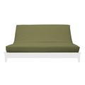Prestige Furnishings Box Cushion Futon Slipcover Polyester in Brown | Loveseat | Wayfair IC-MSG-LS