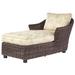 Woodard Sonoma Chaise Lounge w/ Cushion Wicker/Rattan in Brown | Outdoor Furniture | Wayfair S561041-07G