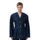 GANNI Rinse Denim Fitted Blazer in Navy Size 12 Organic Cotton Women's