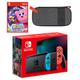 Nintendo Switch (Neon Blue/Neon Red) Kirby Star Allies Pack