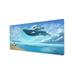 Whale Mouse Pad Large Mouse Mat Desk Pad Non-Slip Rubber Base Keyboard Pad for Home Office Gaming Workï¼ŒRectangle (70*30*0.2CM)-F
