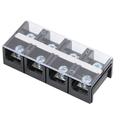 Terminal Block Dual Row Current Connector Power Wiring Copper Terminal Strip With Cover Wire Barrier Terminal Strip Barrier Terminal Strip Block Screw Pre-Insulated Terminals