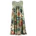 Fashion Plus Size Dress Women Sleevelss Lace Print Dress Loose Casual Summer Dres