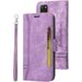 Samsung Galaxy S20 Wallet Case PU Leather Folio Kickstand Card Slots Cover for Samsung Galaxy S20 Book Folding Flip Case Protective Cover for Samsung Galaxy S20 5G Purple