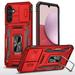Cover Samsung Galaxy A14 5G Case with Slide Camera Cover Protection Shockproof Armor Rugged Hybrid Ring Kickstand Magnetic Heavy Duty Phone Cover Case for Samsung Galaxy A14 5G Red