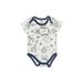 CJP Baby Short Sleeve Onesie: Gray Bottoms - Size 6-9 Month