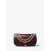 Michael Kors Christie Mini Python Embossed Leather Envelope Bag Red One Size