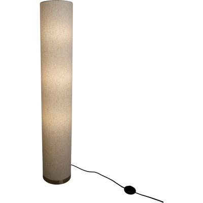 NÄVE Stehlampe "Beate", beige (natur, nickel, satiniert), Ø 19,00cm H: 110,00cm, Lampen, Metall/Textil, exkl. 3x E27 max. 40W, Höhe: 110cm, Farbe: natur Image