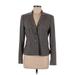 Ann Taylor Wool Blazer Jacket: Short Gray Jackets & Outerwear - Women's Size 6