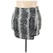 Shein Casual Mini Skirt Mini: Gray Snake Print Bottoms - Women's Size 3X