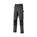 Dickies Universal Flex Knee Pad Mens Grey/Black Trousers Cotton - Size 34 Long