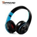 TOPROAD – casque d'écoute stéréo sans fil Bluetooth pliable avec Support de micro Radio FM TF