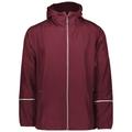 Holloway 229582 Men's Packable Full-Zip Jacket in Maroon (Hlw) size Medium | Polyester