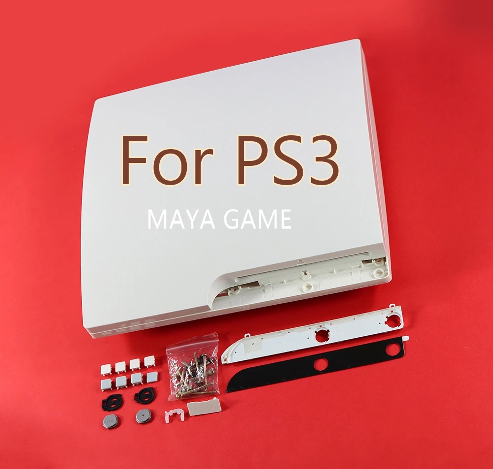 Für Playstation 3 ps3 schlank weiß Voll gehäuse Shell Case für ps3 slim ocgame