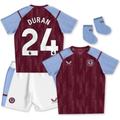 "Kit bébé Aston Villa Castore Home 2023-24 avec impression Duran 24"