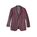 Men's Big & Tall KS Signature 2-Button Classic Blazer by KS Signature in Red Plaid (Size 56)