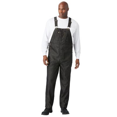 Men's Big & Tall Liberty Blues™ Lightweight Comfort Denim Overall by Liberty Blues in Black Denim (Size 52 40)