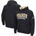 Men's Colosseum Black Purdue Boilermakers Double Arch Pullover Hoodie