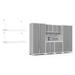 NewAge Products Pro Series 7 Piece Storage Cabinet Set Steel in Gray | 85.25 H x 128 W x 24 D in | Wayfair 52990