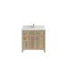 Hokku Designs Hilmont 36" Single Bathroom Vanity Set Quartz Top, Wood in Brown | 36 H x 36 W x 22 D in | Wayfair 685DC76CCAC7462EA3A733D708019ACE