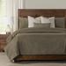 Ebern Designs Sladeway Flannel Duvet Cover & Insert Set Polyester/Polyfill/Microfiber/Flannel in Brown | Twin Duvet + 4 Additional Pieces | Wayfair