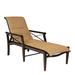 Woodard Andover Padded Sling Adjustable Chaise Lounge Metal in Gray | Outdoor Furniture | Wayfair 3Q0570-70-50N