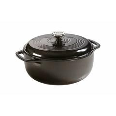 Lodge Enameled Cast Iron Dutch Oven Non Stick/Enameled Cast Iron/Cast Iron in Gray | 6 qt | Wayfair EC6D18