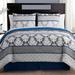 VCNY Beckham 8 Piece Bed in a Bag Set Polyester/Polyfill/Microfiber | Full | Wayfair BHA-BIB-FULL-IN-BLUE