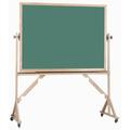 AARCO Reversible Free Standing Chalk Board Wood in Black | 42" H x 60" W | Wayfair RC4260B