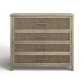 Birch Lane™ Damien 4 Drawer 47" W Dresser Wood in Brown/Gray | 41 H x 47 W x 20 D in | Wayfair CDBE340637C2475D8594AB3D7227AFF6