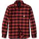 Carhartt Rugged Flex Flannel Plaid Hemd, schwarz-rot, Größe 2XL