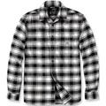 Carhartt Rugged Flex Flannel Plaid Hemd, schwarz-beige, Größe 2XL