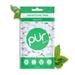 PUR Gum | Sugar Free Chewing Gum | 100% Xylitol | Vegan Aspartame Free Gluten Free & Diabetic Friendly | Natural Spearmint Flavored Gum 55 Pieces (Pack of 1)