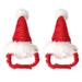 2Pcs Christmas Hat Christmas Costume Outfits Headwear Hair Grooming Accessories for Dog Cat Pet Hamster