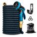 Kotto Expandable Garden Hose Water Hose for Outside with 10 Spray Nozzles Hose Holder Multi-Purpose Anti-Rust Solid Brass Connector Leak-Proof Design Blue 75 ft