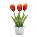 bonsai ornament creative tulips flower Three-headed Decoration & Hangs Garden Containers Fruit Pot Vintage Vases for Centerpieces Set Living Wall Planter Indoor Garden