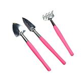 solacol Kids Gardening Tool Set Small Garden Tools 3 Pcs Mini Garden Tools Set Cute Gardening Tools Plant Potted Flower Garden Tool Wood Handle for Plant Transplant Garden Tools Set for Women