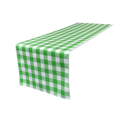 Polyester Gingham Checkered 14 by 108-Inch Table Runner - 14