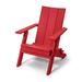 Birds Choice Stanton Folding Adirondack Chair for Outdoors Red